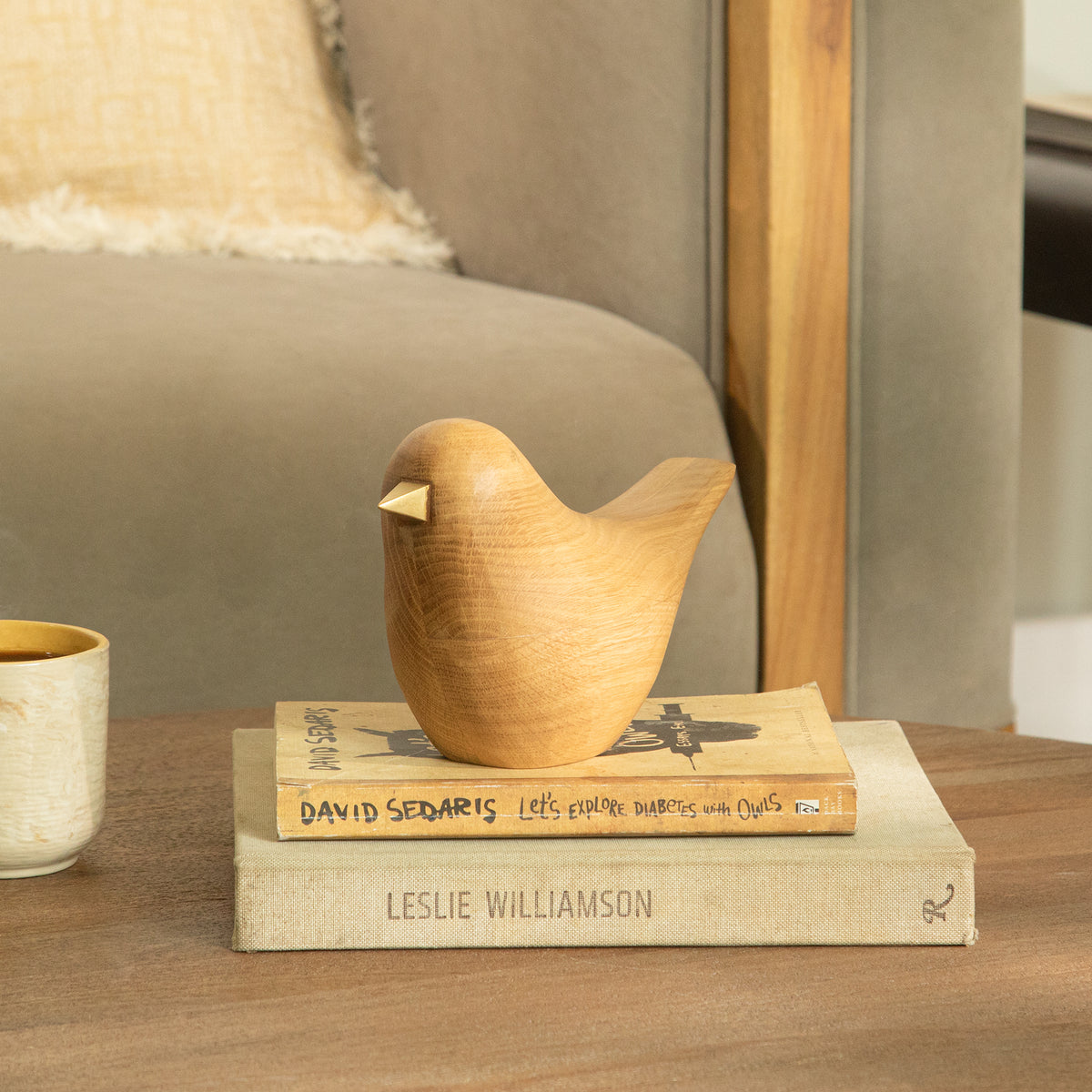 Dovy Oak Wood Decorative Bird