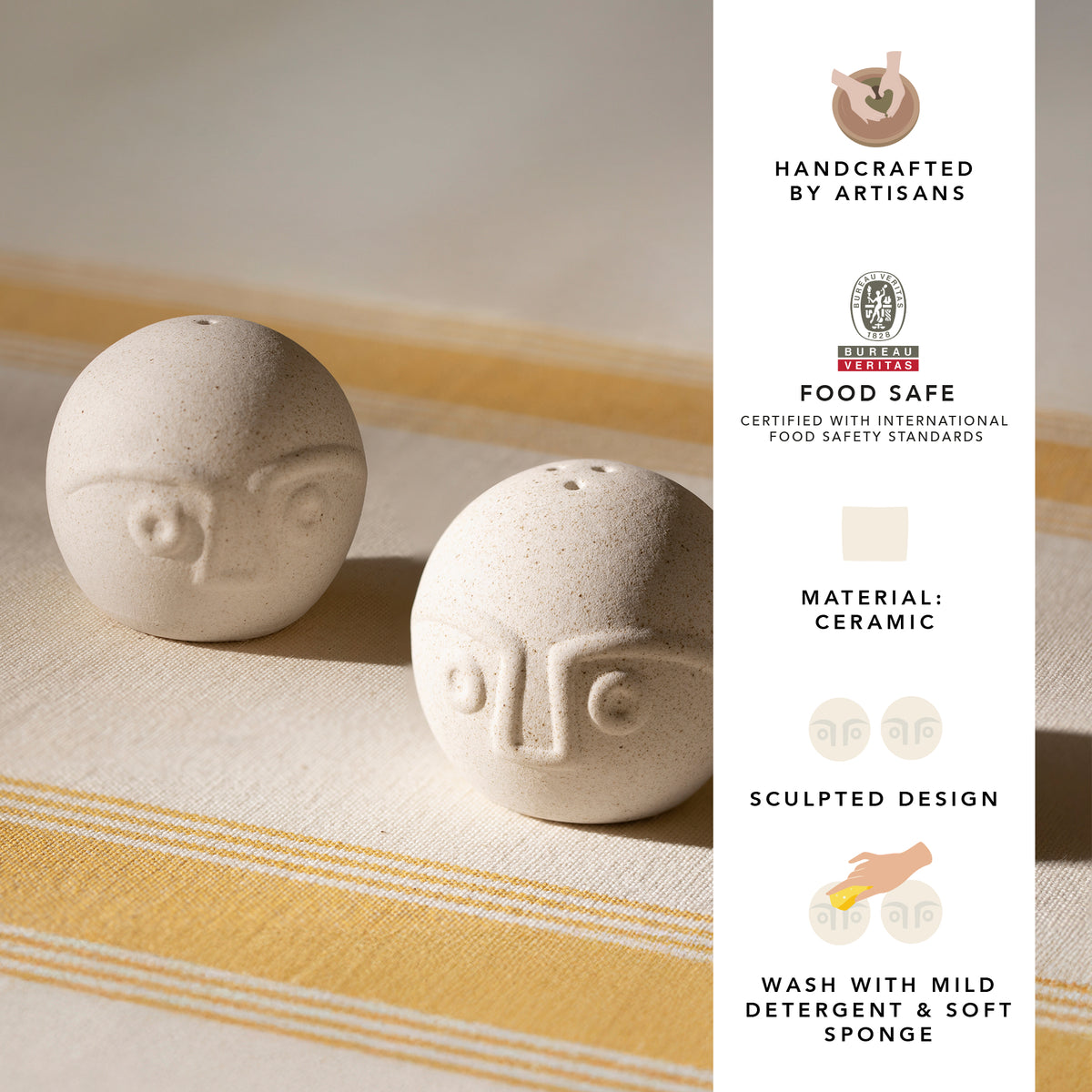 Boi and Gul Salt and Pepper Shaker Set of Two