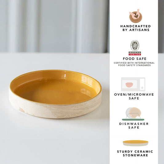 Amber Love Ceramic Pasta Bowl