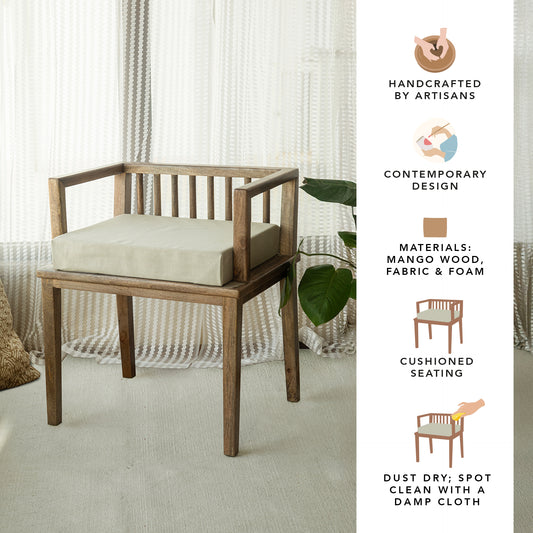 Lei Pan Cushion Seated Chair