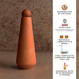 Terracotta Water Bottle With Sphere Stopper