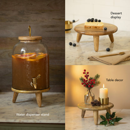 Triangular light weight wooden stand