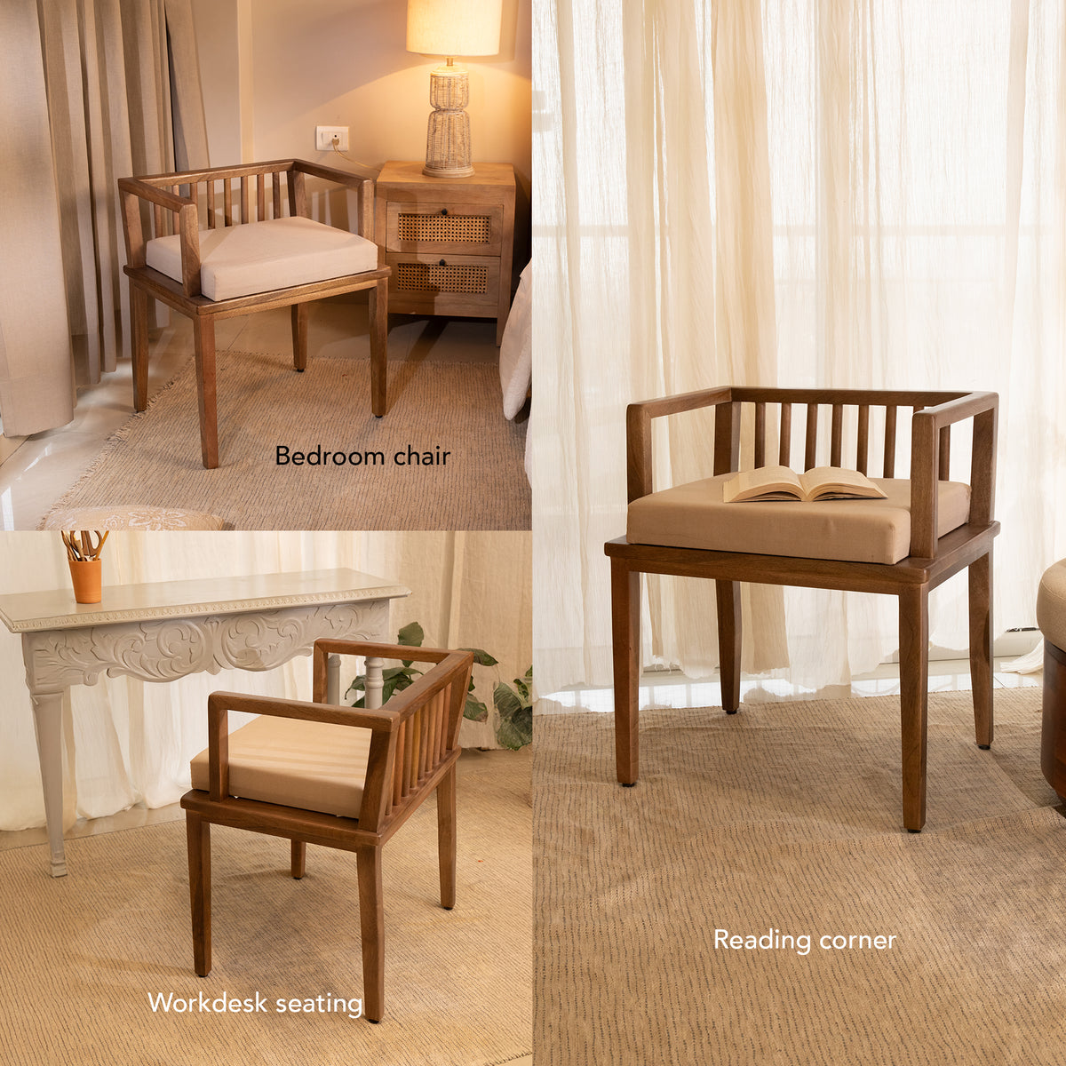 Lei Pan Cushion Seated Chair
