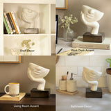 Restive Face Ecomix Sculpture - White