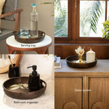 Frangipani Circular Wooden Tray