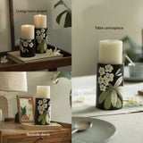 Frangipani Wooden Candle Holder - Large
