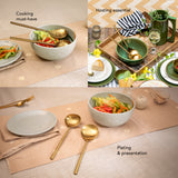 Enigma Gold Serving Set Of Two