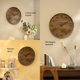 Ebony wooden wall clock