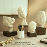 Calm Face Ecomix Sculpture - White