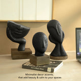 Spellbound Face Ecomix Sculpture - Black