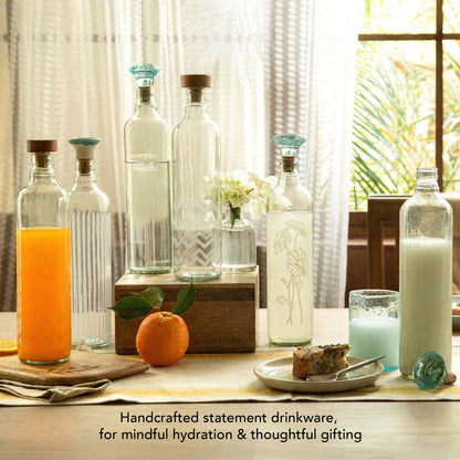 Cove Glass Bottle With Ceramic Stopper