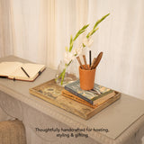 Fleur D'or Rect Tray