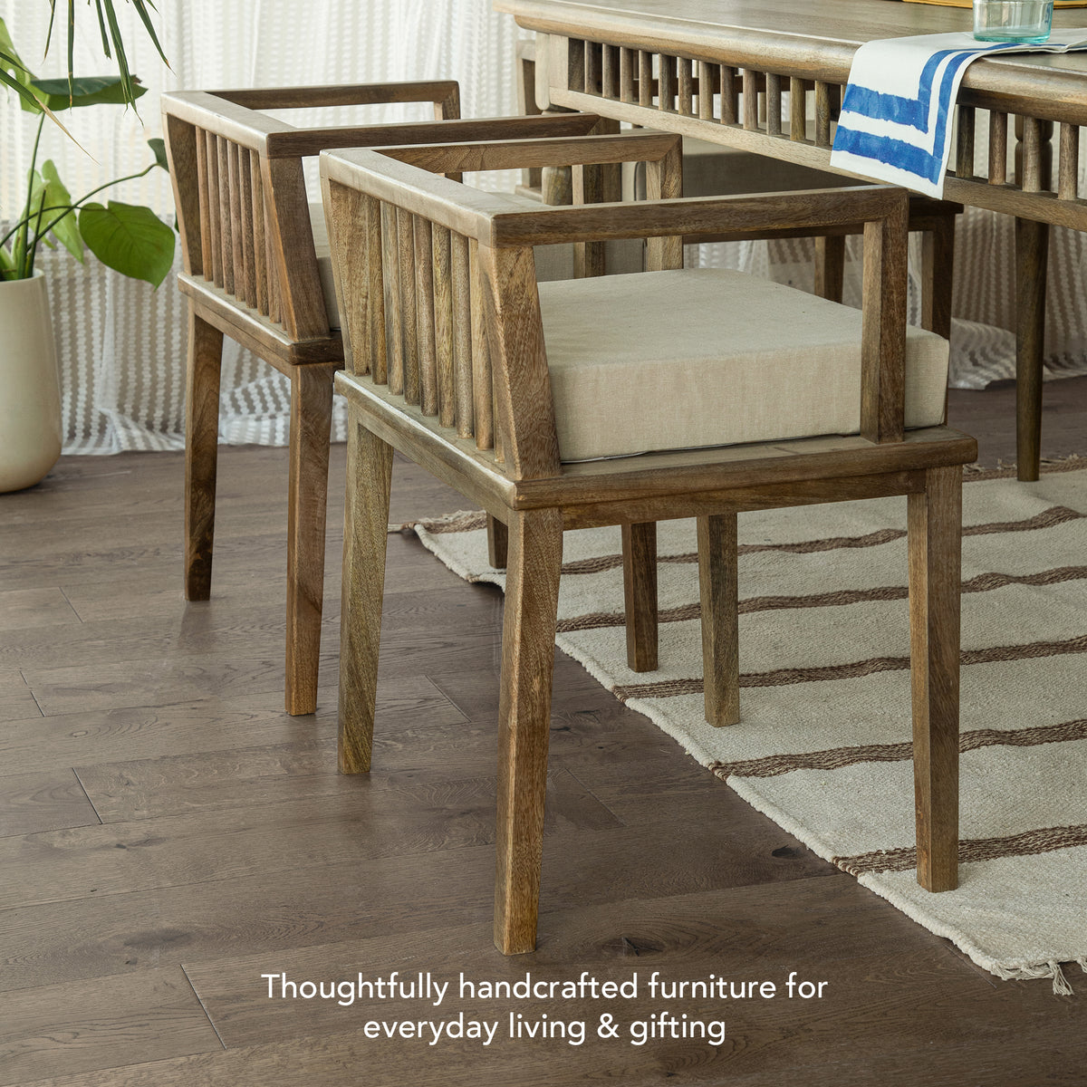 Lei Pan Cushion Seated Chair