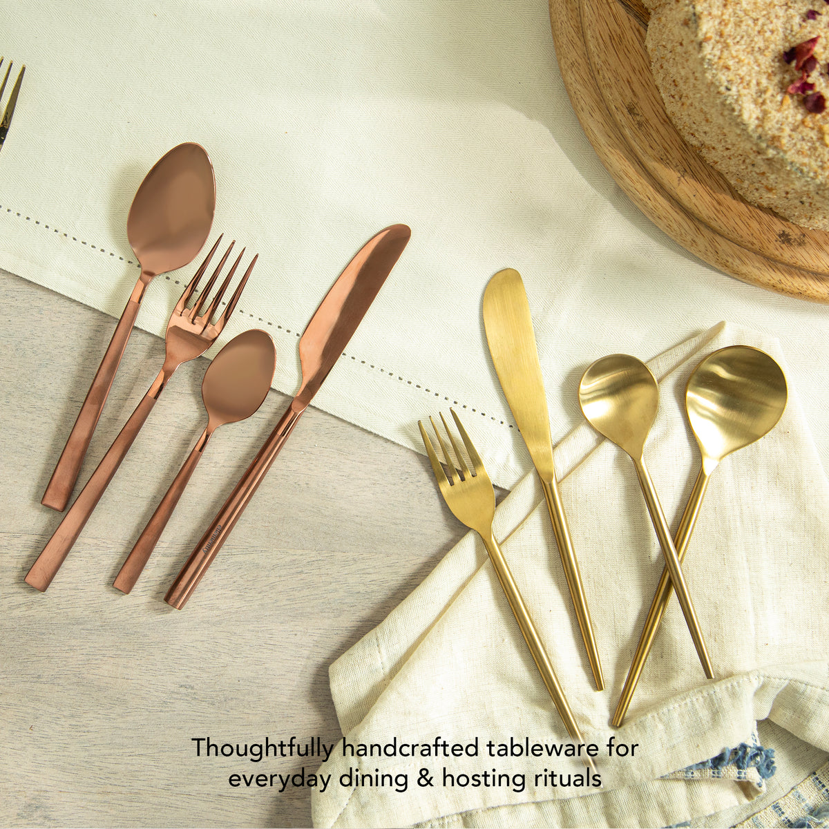 Aura Gold Cutlery Set of Four