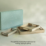 Flora Family Tray Set of 3