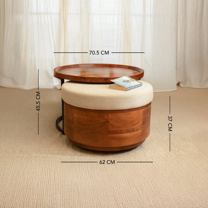 Metal Coffee Table & Nested Drum