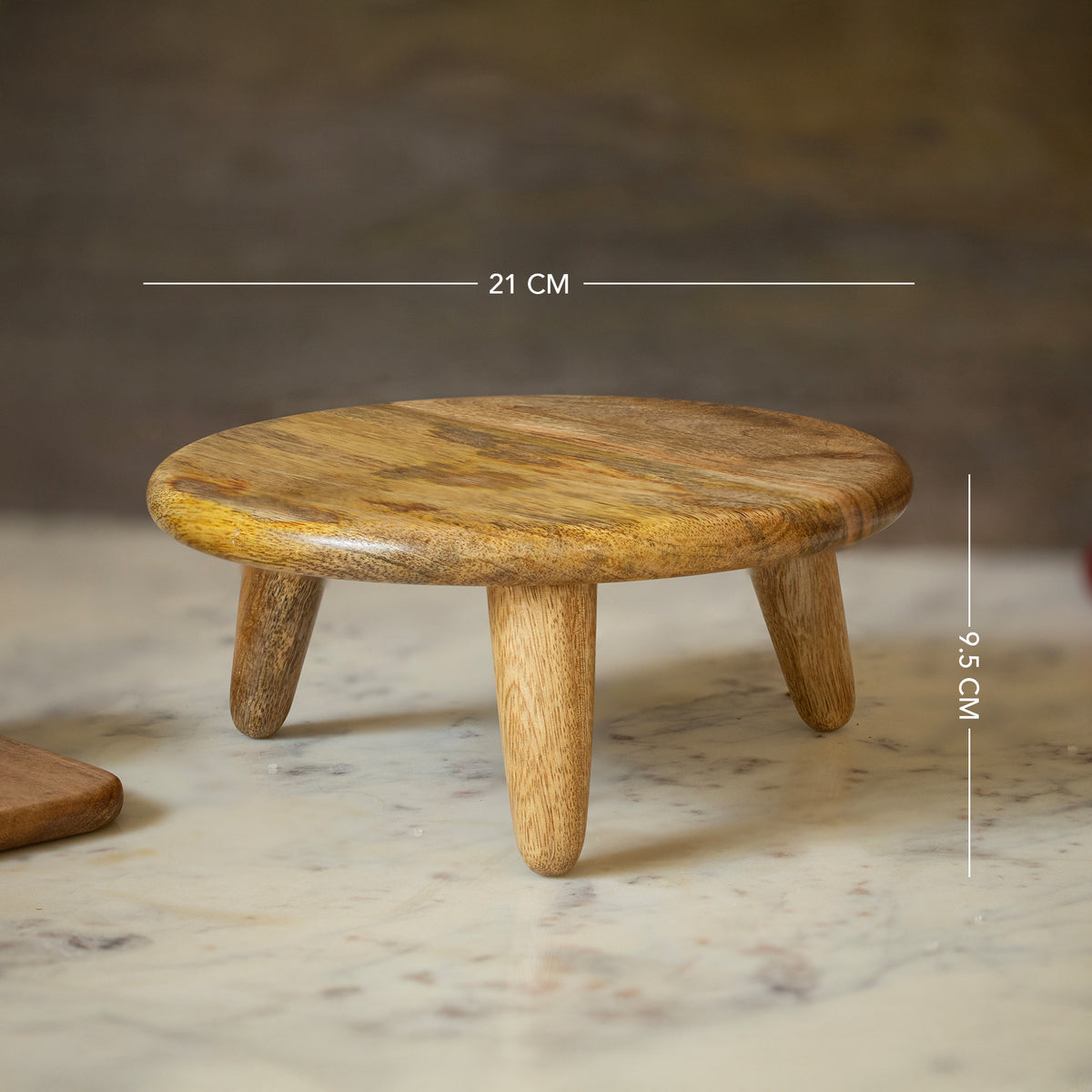 Triangular light weight wooden stand