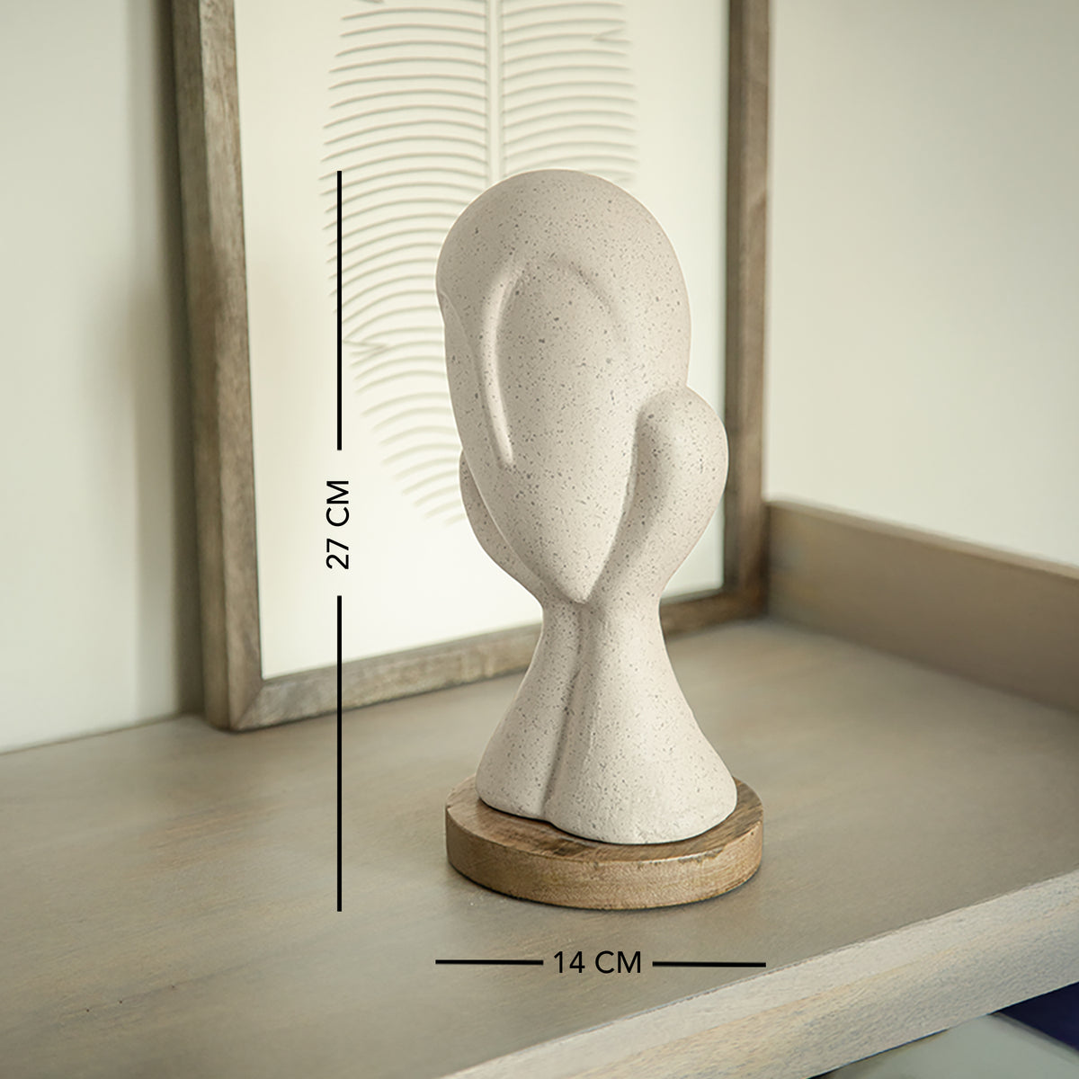Spellbound Face Ecomix Sculpture - White