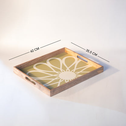 Shade of Green Wooden Tray