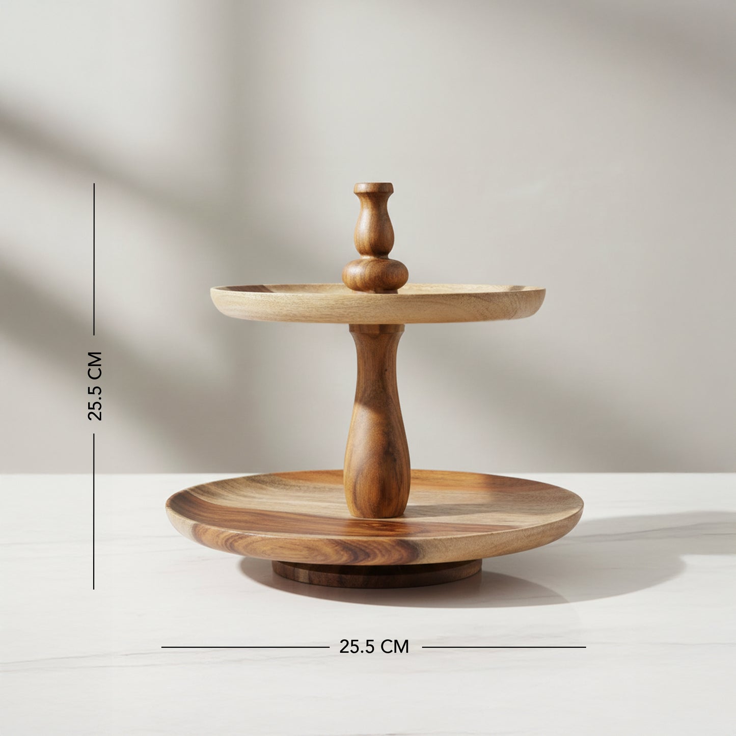 Sheesham 2 - tier cake stand