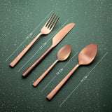 Enigma Rose Gold Cutlery Set of Four