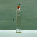 Drink More Glass Water Bottle With Wooden Stopper