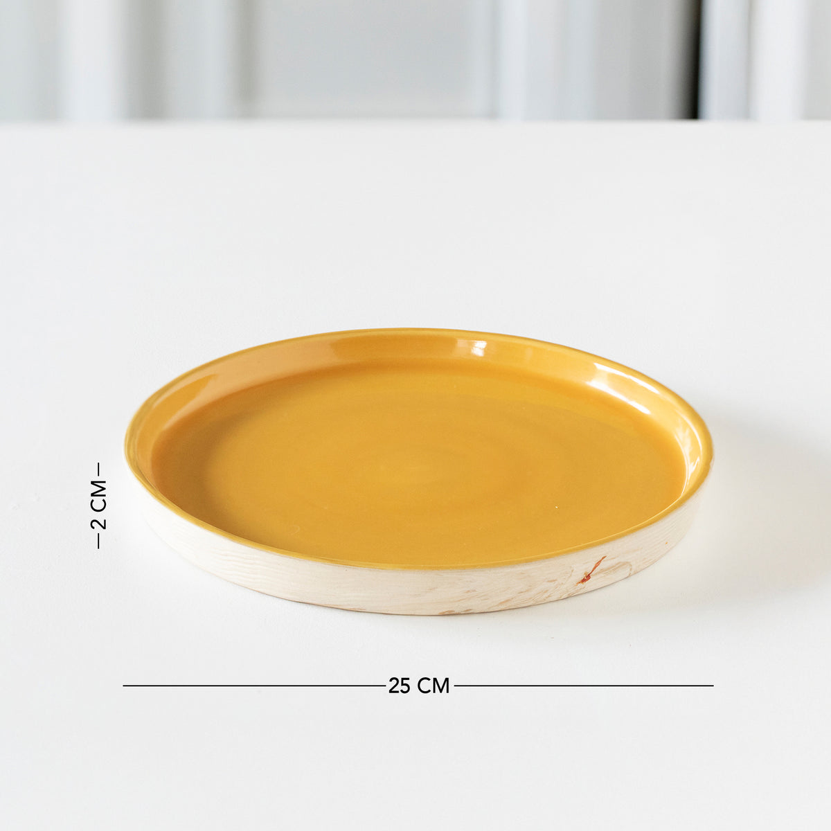 Amber Love Ceramic Dinner Plate