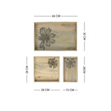 Flora Family Tray Set of 3