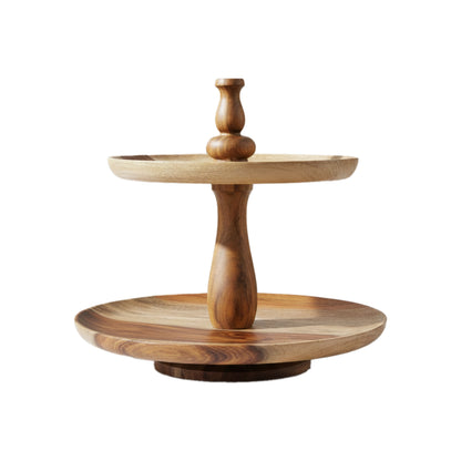 Sheesham 2 - tier cake stand