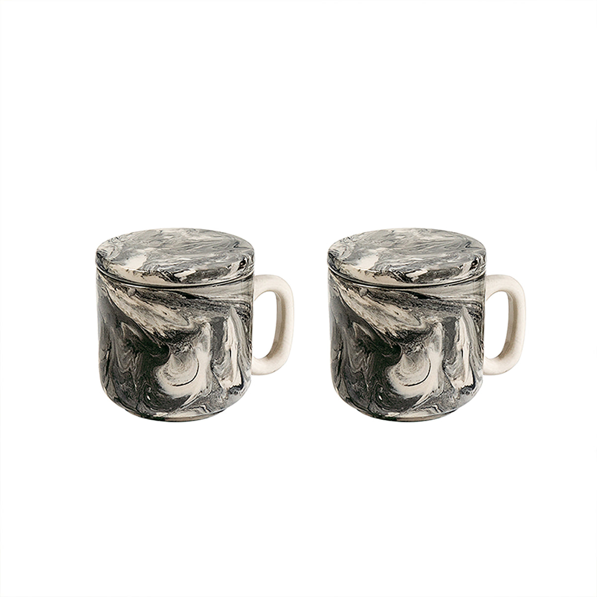 Carbon Ceramic Mug Set of Two