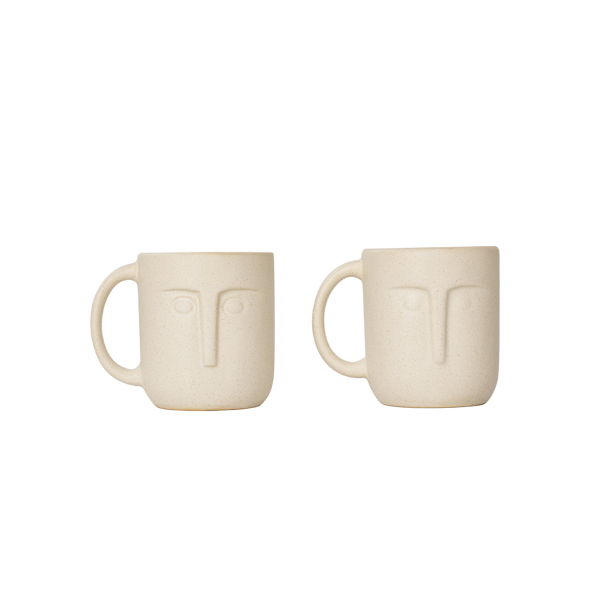 Moai Ceramic Coffee Mug Set Of 2