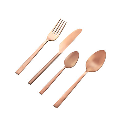 Enigma Rose Gold Cutlery Set of Four
