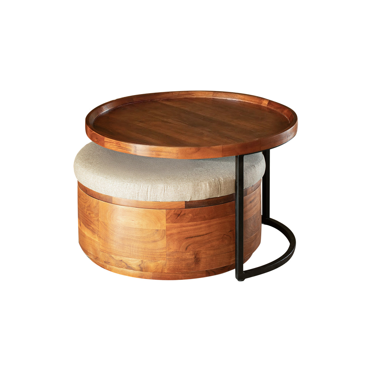 Metal Coffee Table & Nested Drum