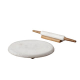 Marble Chakla Belan S/2 White