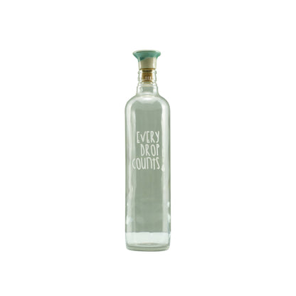 Drop Glass Water Bottle With Ceramic Stopper