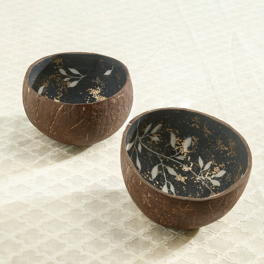 Winter nights coconut bowl set of 2