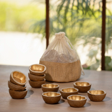 Gold Diya set of 12