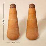 Terracotta Water Bottle With Sphere Stopper Set of 2