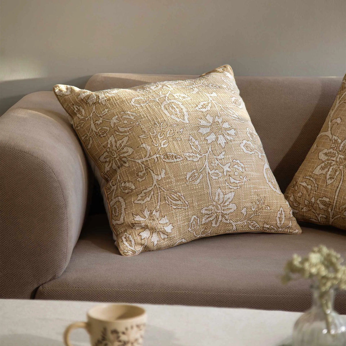 Melange floral cushion cover (large)