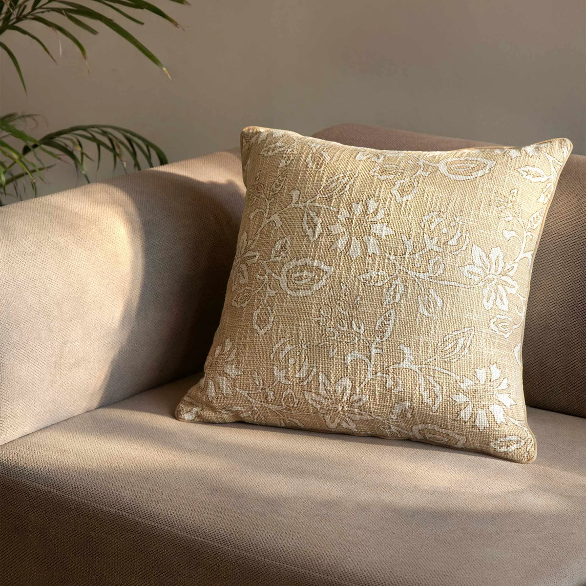 Melange floral cushion cover (large)