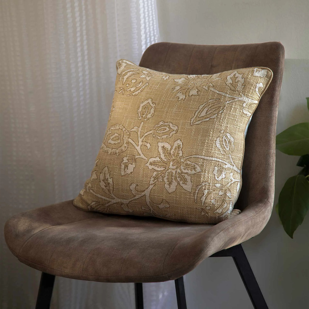Melange floral cushion cover (small)