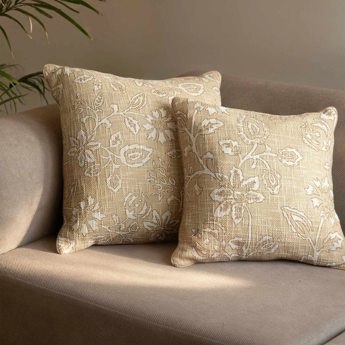 Melange floral cushion cover (small)