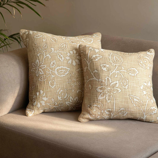 Melange floral cushion cover (small)