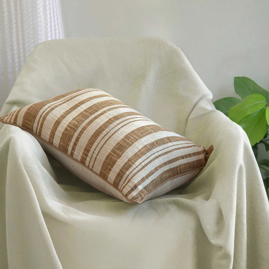 Melange striped cushion cover