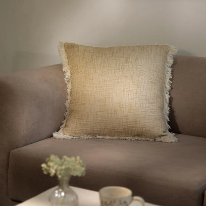 Melange textured cushion cover