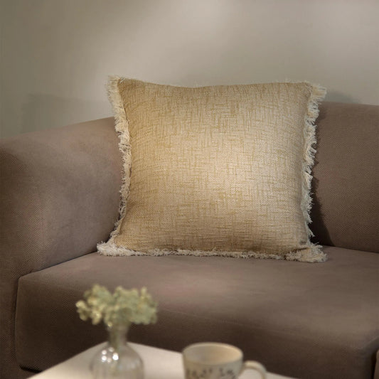 Melange textured cushion cover
