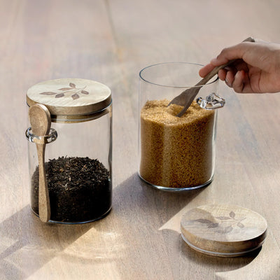 Allora Glass Jar Set of 2