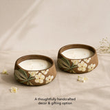 Gaudeep frangipani candle Set of 2
