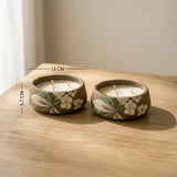 Gaudeep frangipani candle Set of 2