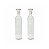 Drink More Glass Water Bottle With Ceramic Stopper Set of 2